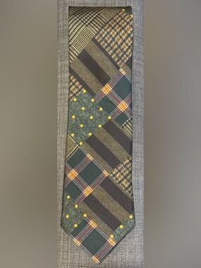 ETON Silk Patchwork Print Necktie